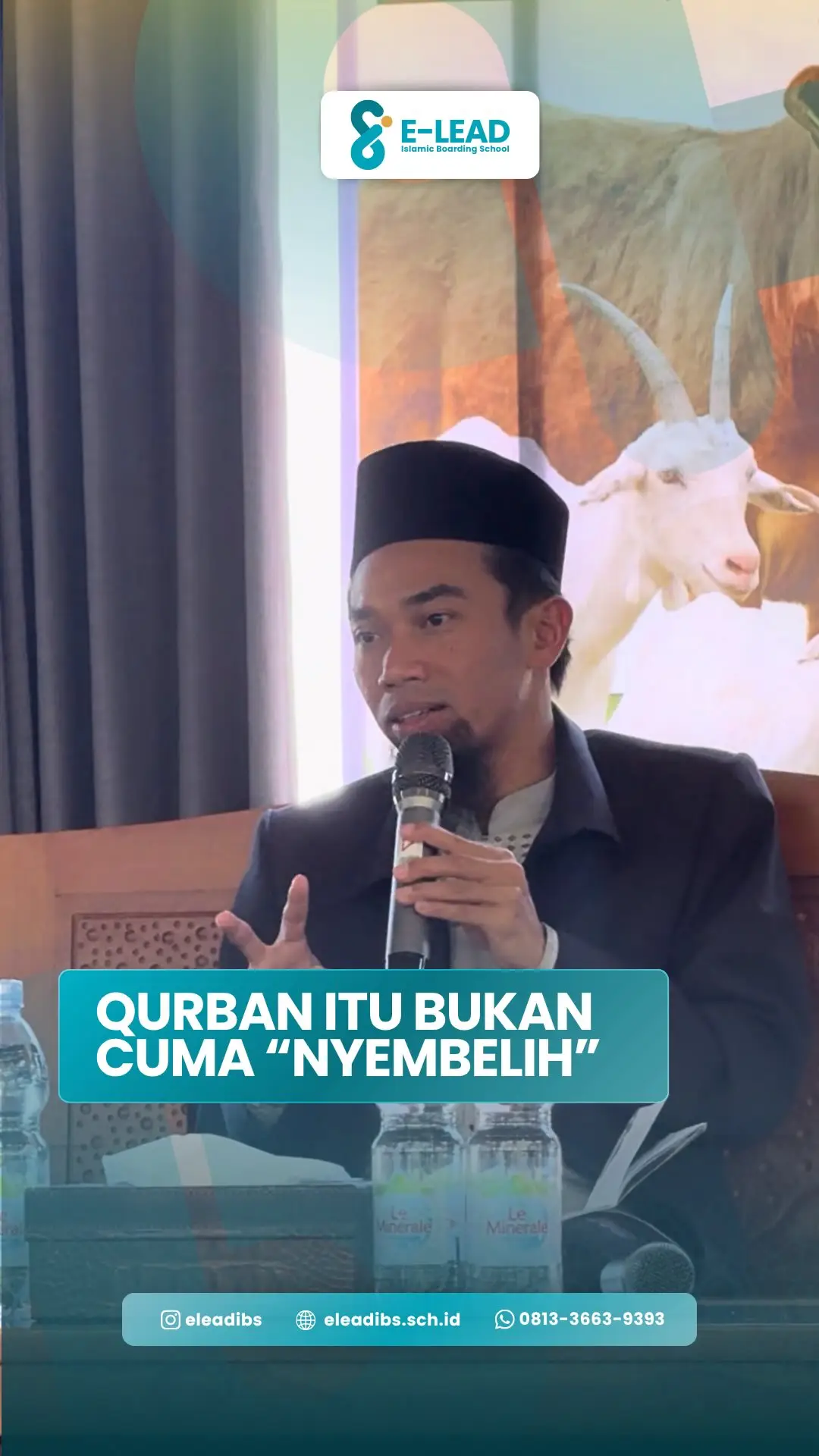 Tidak semua pelajaran dipelajari di dalam kelas.
Sebagian pelajaran… harus dirasakan langsung.✨

Menjelang Idul Adha, E-Leaders berkesempatan belajar langsung di Minhajul Hayah melalui Workshop Penyembelihan dan berbagai pengalaman bermakna lainnya.

Karena qurban bukan hanya tentang menyembelih.
Tetapi tentang:
keikhlasan, tanggung jawab, adab, dan rasa kasih sayang yang diajarkan Islam bahkan kepada hewan. 🐄🌱

Di E-Lead IBS, kami ingin para santri bukan hanya memahami ilmu secara teori, tetapi juga tumbuh menjadi generasi yang siap menjalankan nilai-nilai Islam dalam kehidupan nyata.

“لَيْسَتِ الْأُضْحِيَةُ مُجَرَّدَ ذَبْحٍ… بَلْ دَرْسٌ فِي الرَّحْمَةِ وَالْإِخْلَاصِ.”

“Qurban bukan sekadar penyembelihan… tetapi pelajaran tentang kasih sayang dan keikhlasan.”

#ELeadIBS #MinhajulHayah #IdulAdha #Qurban #IslamicBoardingSchool