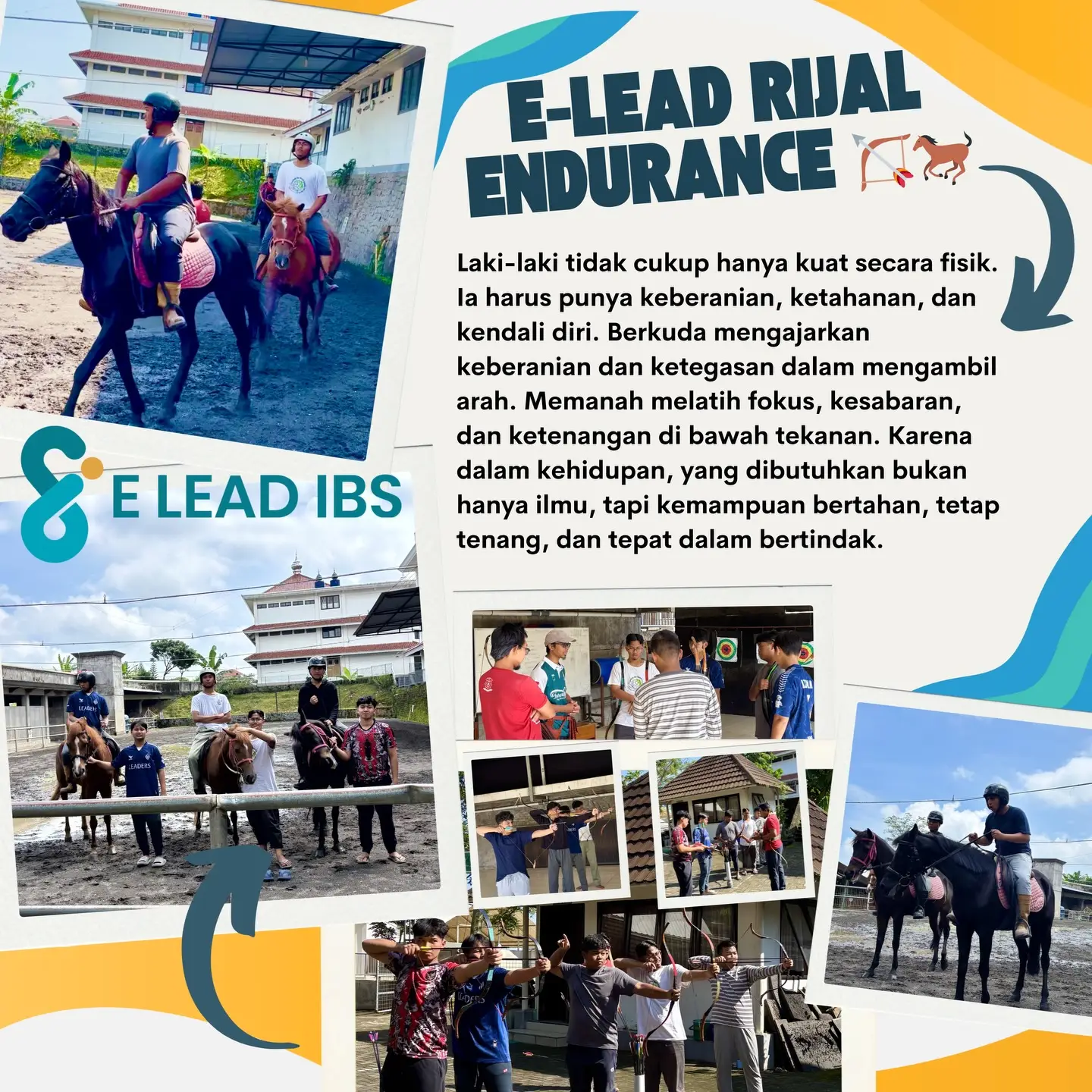 Jangan lupa olahraga! Laki-laki harus kuat, siap menghadapi dunia dengan segala macam kemungkinan, hanya cocok untuk yang siap!